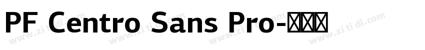 PF Centro Sans Pro字体转换